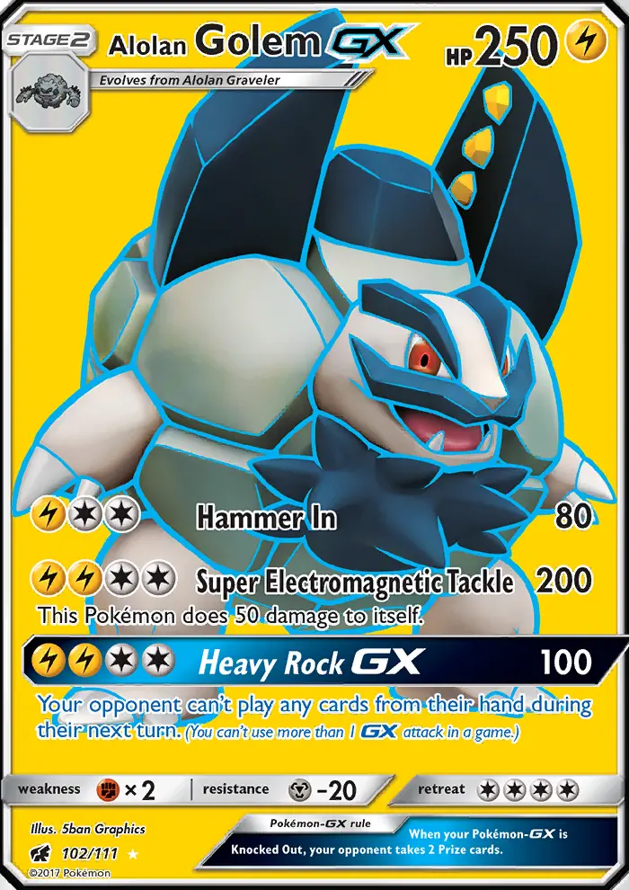 Alolan Golem GX