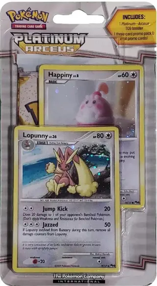 Arceus Blister Pack (Happiny & Lopunny)