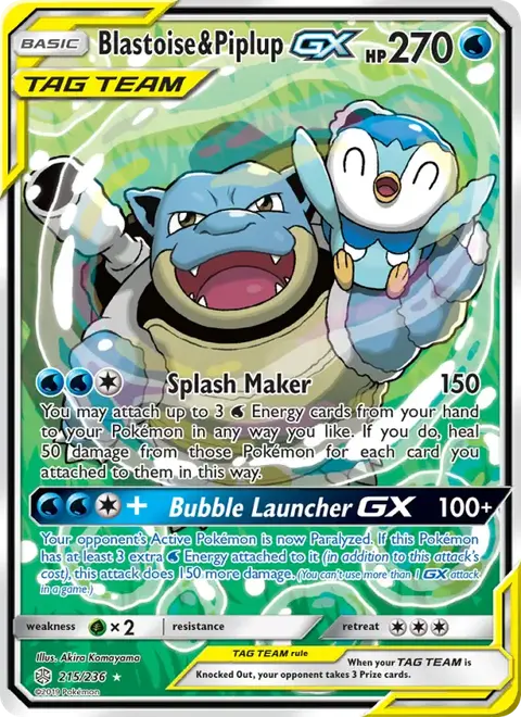 Blastoise & Piplup GX