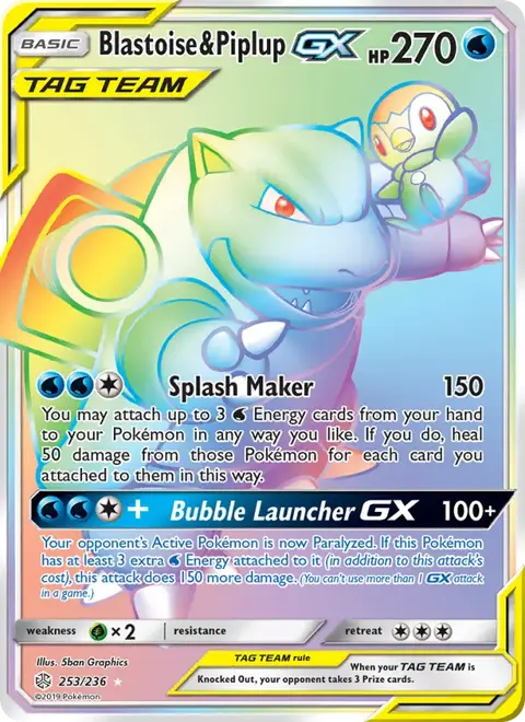 Blastoise & Piplup GX