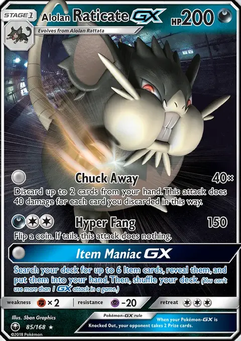 Alolan Raticate GX