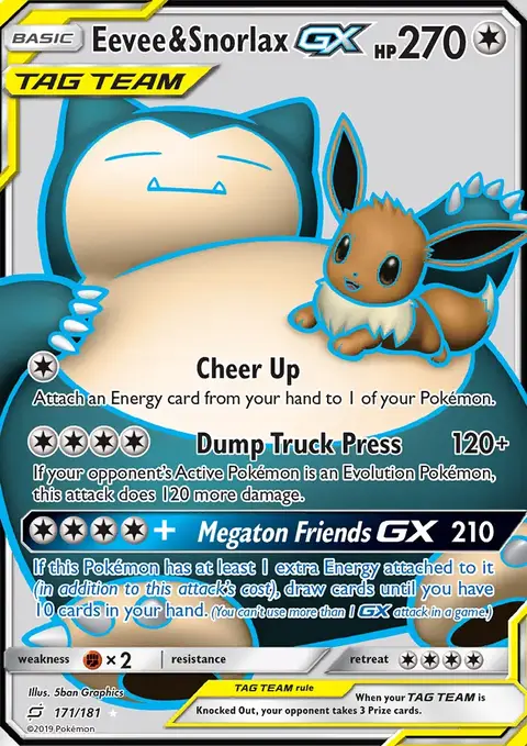 Eevee & Snorlax GX
