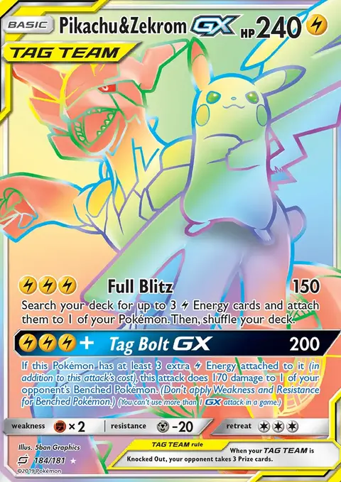 Pikachu & Zekrom GX